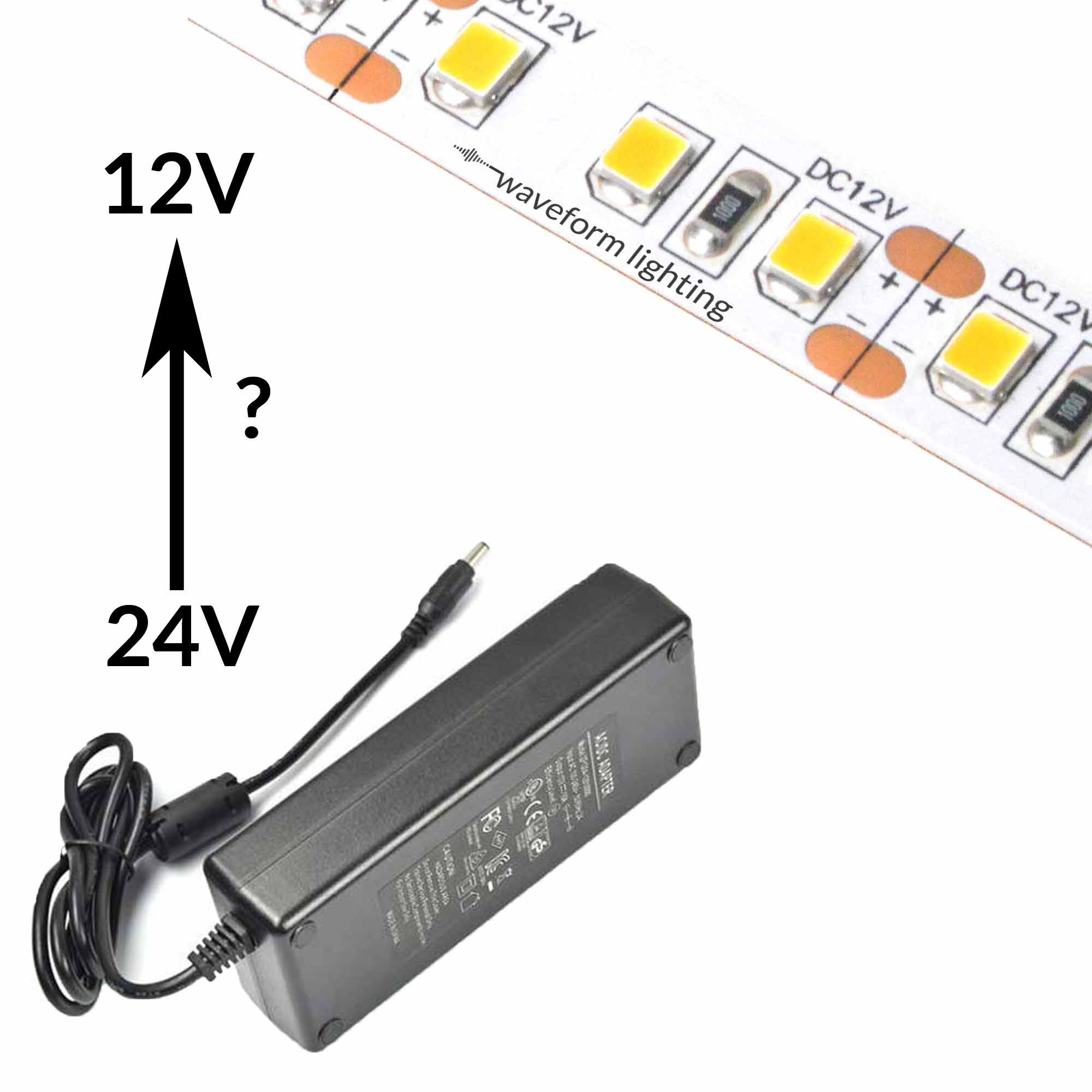 Roman Interpretatief Geavanceerde Using a 12V LED Strip in a 24V System | Waveform Lighting