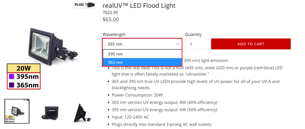 is the Difference Between 365 nm and nm UV LED Lights? Waveform