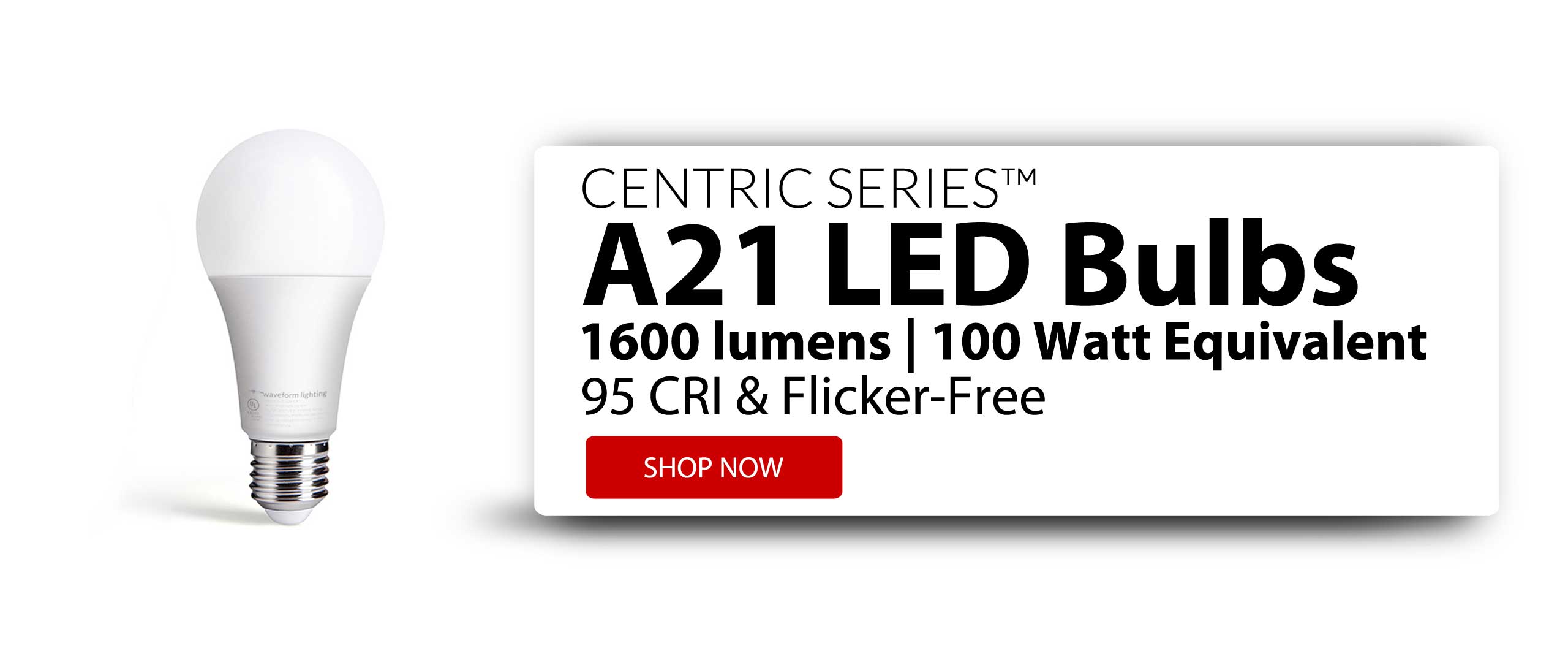 A21 LED Bulbs arranged on a dark background